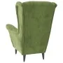 Light green velvet armchair by vidaXL, Armchairs - Ref: Foro24-324062, Price: 212,03 €, Discount: %