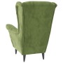 Sillón de terciopelo verde claro de vidaXL, Sillones - Ref: Foro24-324062, Precio: 218,09 €, Descuento: %