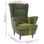 Light green velvet armchair by vidaXL, Armchairs - Ref: Foro24-324062, Price: 212,03 €, Discount: %