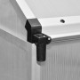 Invernadero de aluminio reforzado con estructura base 6,05 m² de vidaXL, Invernaderos - Ref: Foro24-41318, Precio: 627,06 €, ...