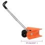 Double angle snow shovel extendable handle orange steel by vidaXL, snow shovels - Ref: Foro24-364820, Price: 73,40 €, Discoun...