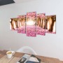 Set decorativo de lienzos para pared flores de cerezo 200 x 100 cm de vidaXL, Carteles, copias y arte visual - Ref: Foro24-24...