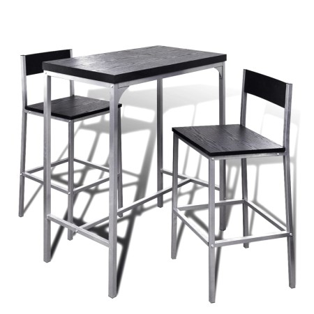 Mesa alta y taburetes de barra de cocina de vidaXL, muebles para cocinas y comedores - Ref: Foro24-241495, Precio: 110,62 €, ...