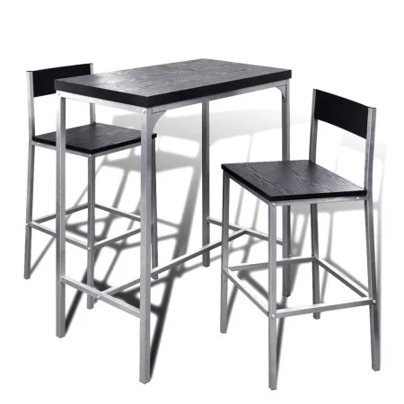 Mesa alta y taburetes de barra de cocina de vidaXL, muebles para cocinas y comedores - Ref: Foro24-241495, Precio: 109,06 €, ...
