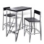 Mesa alta y taburetes de barra de cocina de vidaXL, muebles para cocinas y comedores - Ref: Foro24-241495, Precio: 110,62 €, ...