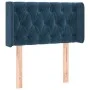Dark blue velvet headboard 83x16x78/88 cm by vidaXL, Headboards and footboards - Ref: Foro24-3119138, Price: 54,15 €, Discoun...