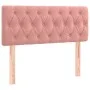 Cabecero con LED de terciopelo rosa 100x7x78/88 cm de vidaXL, Cabeceros y pies de cama - Ref: Foro24-3121995, Precio: 66,17 €...