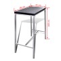 Mesa alta y taburetes de barra de cocina de vidaXL, muebles para cocinas y comedores - Ref: Foro24-241495, Precio: 110,62 €, ...