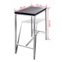 Mesa alta y taburetes de barra de cocina de vidaXL, muebles para cocinas y comedores - Ref: Foro24-241495, Precio: 109,06 €, ...