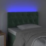 Cabecero con LED de terciopelo verde oscuro 80x7x78/88 cm de vidaXL, Cabeceros y pies de cama - Ref: Foro24-3121981, Precio: ...