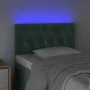 Cabecero con LED de terciopelo verde oscuro 80x7x78/88 cm de vidaXL, Cabeceros y pies de cama - Ref: Foro24-3121981, Precio: ...