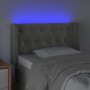 Cabecero con LED de terciopelo gris claro 83x16x78/88 cm de vidaXL, Cabeceros y pies de cama - Ref: Foro24-3123602, Precio: 5...