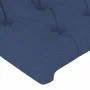 Blue fabric LED headboard 147x16x118/128 cm by vidaXL, Headboards and footboards - Ref: Foro24-3124388, Price: 142,01 €, Disc...