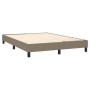 Cama box spring con colchón tela gris taupe 140x200 cm de vidaXL, Camas y somieres - Ref: Foro24-3126489, Precio: 483,71 €, D...