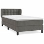 Cama box spring con colchón terciopelo gris oscuro 80x200 cm de vidaXL, Camas y somieres - Ref: Foro24-3127698, Precio: 310,5...