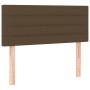 Cama box spring con colchón tela marrón oscuro 100x200 cm de vidaXL, Camas y somieres - Ref: Foro24-3129772, Precio: 336,13 €...
