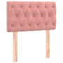 Cama box spring colchón y LED terciopelo rosa 80x200 cm de vidaXL, Camas y somieres - Ref: Foro24-3134554, Precio: 288,44 €, ...