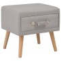 Mesitas de noche 2 unidades 40x35x40 cm tela gris de vidaXL, Mesitas de noche - Ref: Foro24-276378, Precio: 108,23 €, Descuen...
