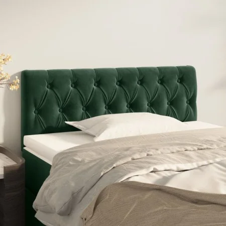 Cabecero de terciopelo verde oscuro 90x7x78/88 cm de vidaXL, Cabeceros y pies de cama - Ref: Foro24-346323, Precio: 53,45 €, ...