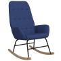 Silla mecedora de tela azul de vidaXL, Mecedoras - Ref: Foro24-341257, Precio: 129,05 €, Descuento: %