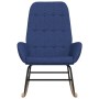 Silla mecedora de tela azul de vidaXL, Mecedoras - Ref: Foro24-341257, Precio: 129,05 €, Descuento: %