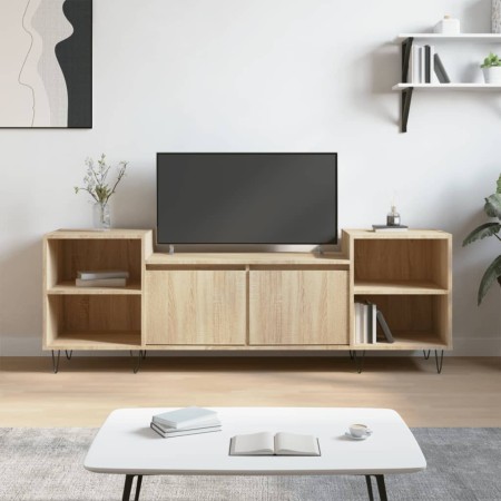 Mueble para TV madera contrachapada roble Sonoma 160x35x55 cm de vidaXL, Muebles TV - Ref: Foro24-831343, Precio: 83,44 €, De...