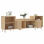 Mueble para TV madera contrachapada roble Sonoma 160x35x55 cm de vidaXL, Muebles TV - Ref: Foro24-831343, Precio: 83,44 €, De...
