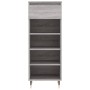 Mueble zapatero madera contrachapada gris Sonoma 40x36x105 cm de vidaXL, Zapateros y organizadores de calzado - Ref: Foro24-8...