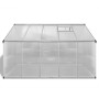 Invernadero de aluminio reforzado con estructura base 7,55 m² de vidaXL, Invernaderos - Ref: Foro24-41319, Precio: 715,59 €, ...