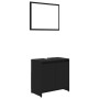 Juego de muebles de baño 4 pzas madera de ingeniería negro de vidaXL, Muebles de baño - Ref: Foro24-3056890, Precio: 187,10 €...