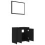 Juego de muebles de baño 4 pzas madera de ingeniería negro de vidaXL, Muebles de baño - Ref: Foro24-3056890, Precio: 187,10 €...