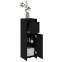 Juego de muebles de baño 4 pzas madera de ingeniería negro de vidaXL, Muebles de baño - Ref: Foro24-3056890, Precio: 187,10 €...