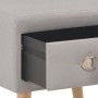 Mesitas de noche 2 unidades 40x35x40 cm tela gris de vidaXL, Mesitas de noche - Ref: Foro24-276378, Precio: 108,23 €, Descuen...