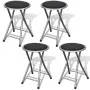 Taburetes de cocina plegables 4 unidades cuero sintético de vidaXL, Taburetes y sillas plegables - Ref: Foro24-241033, Precio...
