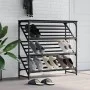 Mueble zapatero de madera de ingeniería negro 90x30x85 cm de vidaXL, Zapateros y organizadores de calzado - Ref: Foro24-83342...