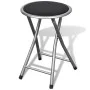 Taburetes de cocina plegables 4 unidades cuero sintético de vidaXL, Taburetes y sillas plegables - Ref: Foro24-241033, Precio...