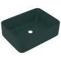 Luxuriöses dunkelgrünes, mattes Keramikwaschbecken 41x30x12 cm von vidaXL, Sinkt - Ref: Foro24-147047, Preis: 74,32 €, Rabatt: %