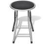 Taburetes de cocina plegables 4 unidades cuero sintético de vidaXL, Taburetes y sillas plegables - Ref: Foro24-241033, Precio...