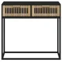 Mesa consola hierro y madera contrachapada negro 80x30x75 cm de vidaXL, Mesas auxiliares - Ref: Foro24-352104, Precio: 112,69...