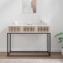 Mesa consola hierro y madera contrachapada blanco 105x30x75 cm de vidaXL, Mesas auxiliares - Ref: Foro24-352106, Precio: 89,3...