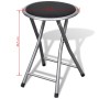 Taburetes de cocina plegables 4 unidades cuero sintético de vidaXL, Taburetes y sillas plegables - Ref: Foro24-241033, Precio...