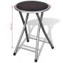 Taburetes de cocina plegables 4 unidades cuero sintético de vidaXL, Taburetes y sillas plegables - Ref: Foro24-241033, Precio...