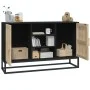 Aparador de madera contrachapada negro 105x30x65 cm de vidaXL, Aparadores - Ref: Foro24-352119, Precio: 115,23 €, Descuento: %