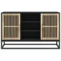 Aparador de madera contrachapada negro 105x30x65 cm de vidaXL, Aparadores - Ref: Foro24-352119, Precio: 115,23 €, Descuento: %