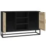 Aparador de madera contrachapada negro 105x30x65 cm de vidaXL, Aparadores - Ref: Foro24-352119, Precio: 115,23 €, Descuento: %
