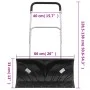 Pala de nieve con mango extensible lámina de acero negro 66 cm de vidaXL, Palas para nieve - Ref: Foro24-364817, Precio: 65,5...