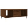 Mesa de centro madera contrachapada marrón roble 90x50x36,5 cm de vidaXL, Mesas de centro - Ref: Foro24-830587, Precio: 62,27...