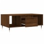 Mesa de centro madera contrachapada marrón roble 90x50x36,5 cm de vidaXL, Mesas de centro - Ref: Foro24-830587, Precio: 62,27...