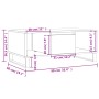 Mesa de centro madera contrachapada marrón roble 90x50x36,5 cm de vidaXL, Mesas de centro - Ref: Foro24-830603, Precio: 62,98...