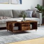 Mesa de centro madera contrachapada roble ahumado 90x50x36,5 cm de vidaXL, Mesas de centro - Ref: Foro24-830585, Precio: 61,8...